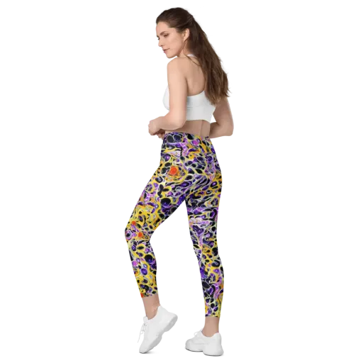 Solar Amethyst on a Leggings with Pockets
