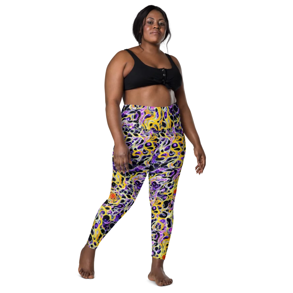Solar Amethyst on Leggings with Pockets — Front