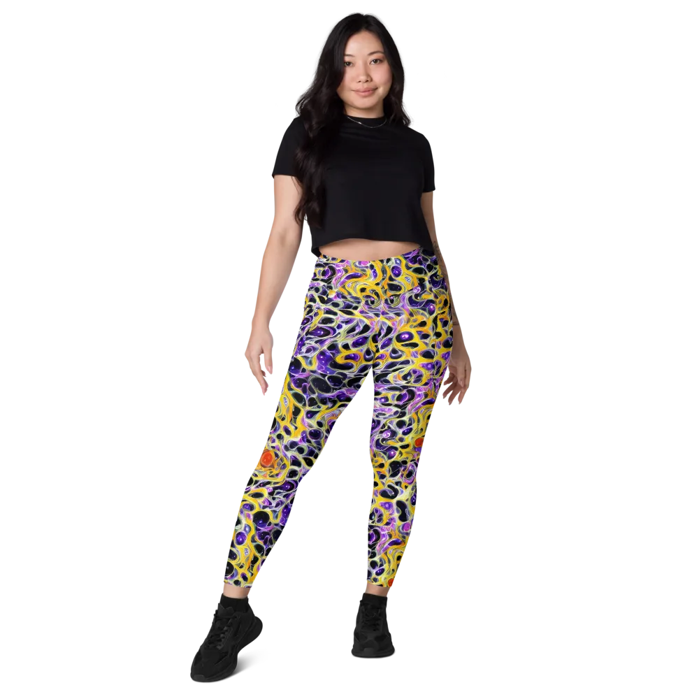 Solar Amethyst on Leggings with Pockets — Front