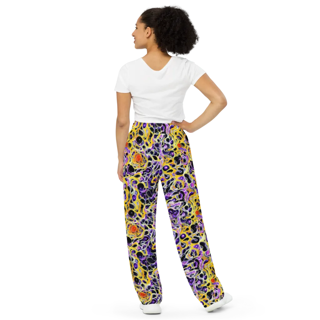 Solar Amethyst on Wide-Leg Pants — Back