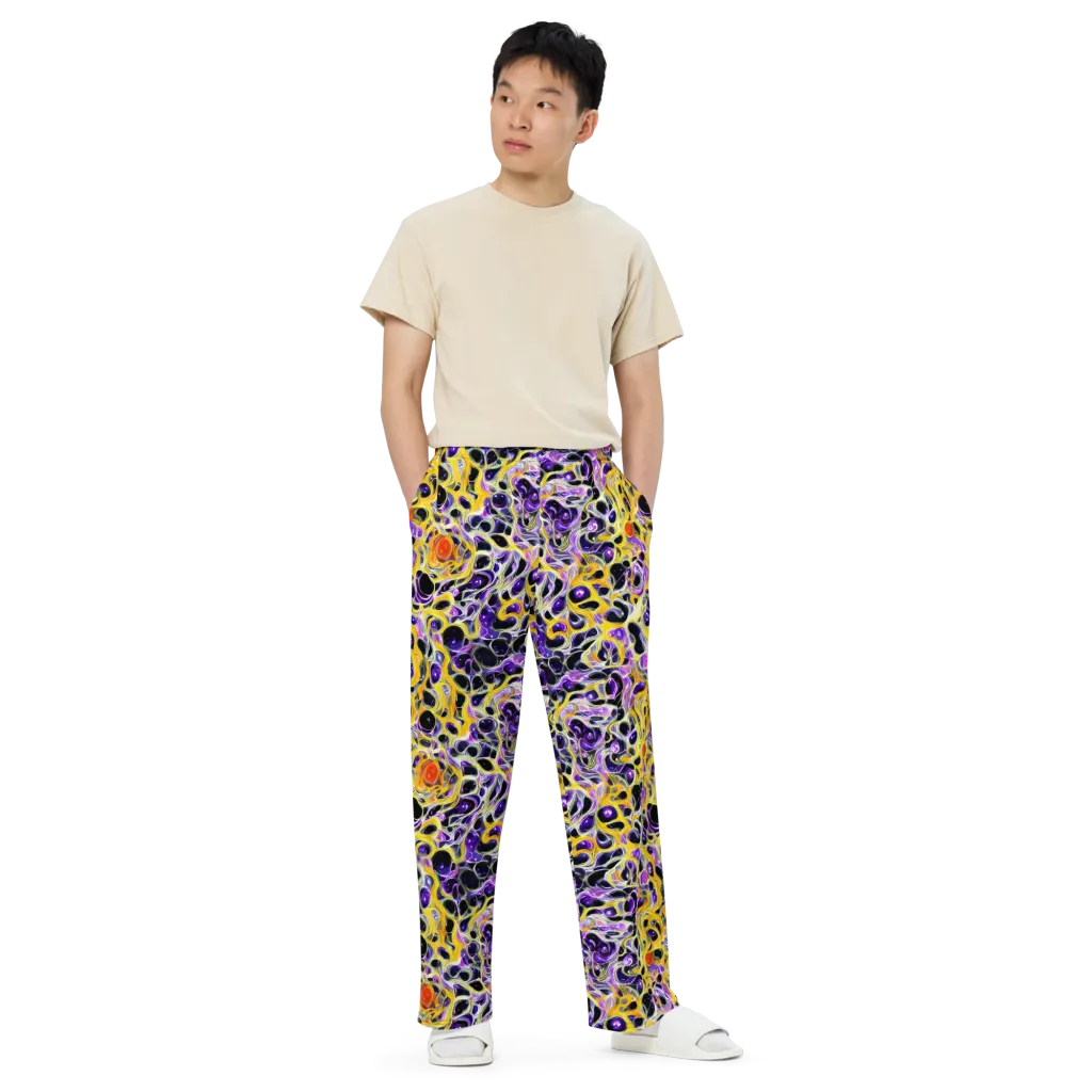 Solar Amethyst on Wide-Leg Pants — Front