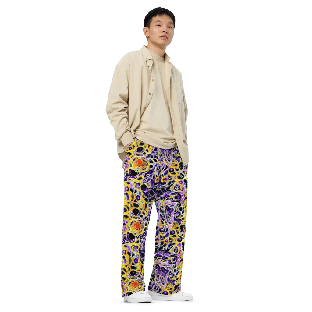 Solar Amethyst on Wide-Leg Pants — Right Front