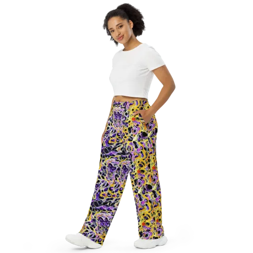Solar Amethyst on a Wide-Leg Pants