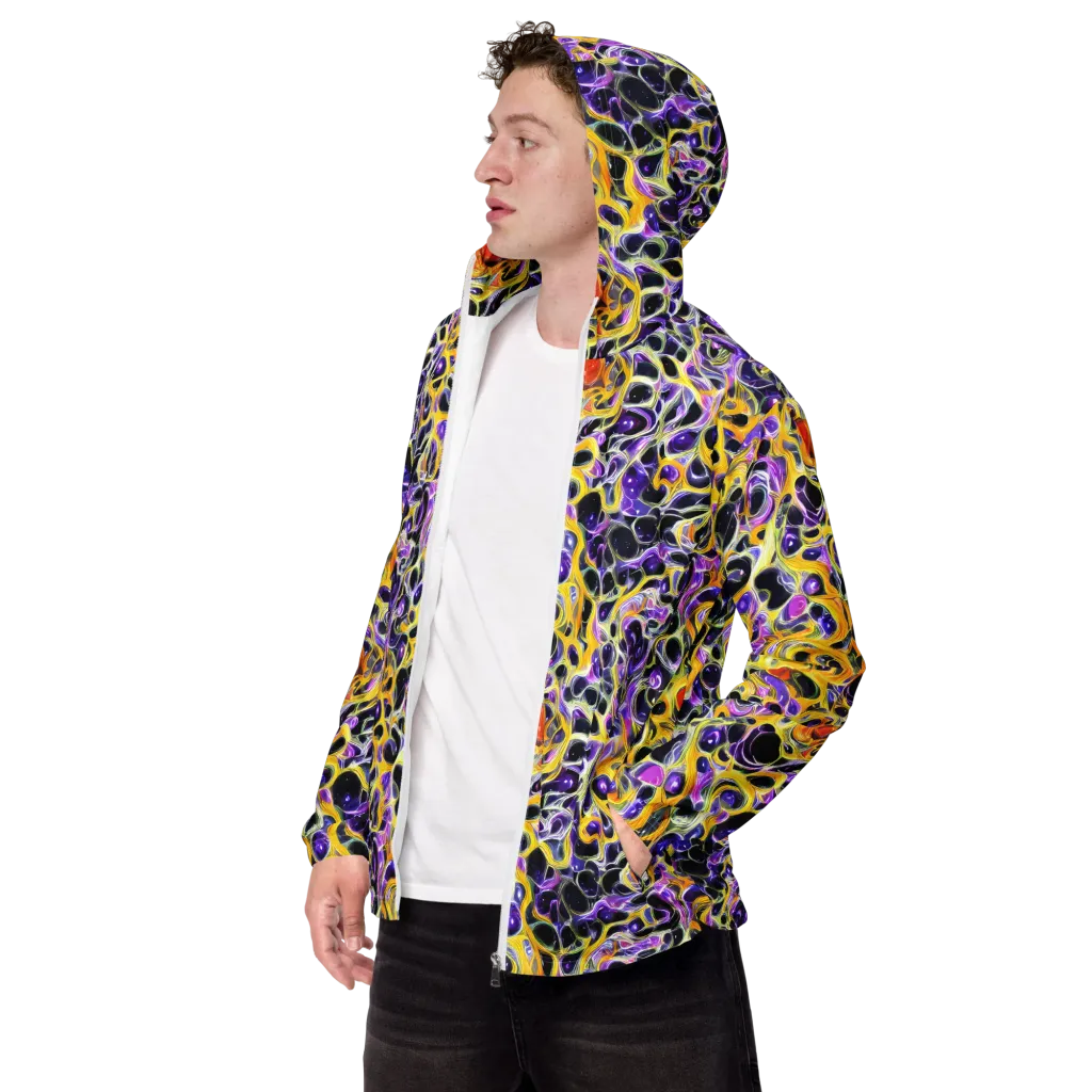 Solar Amethyst on Men's Windbreaker — Left Front