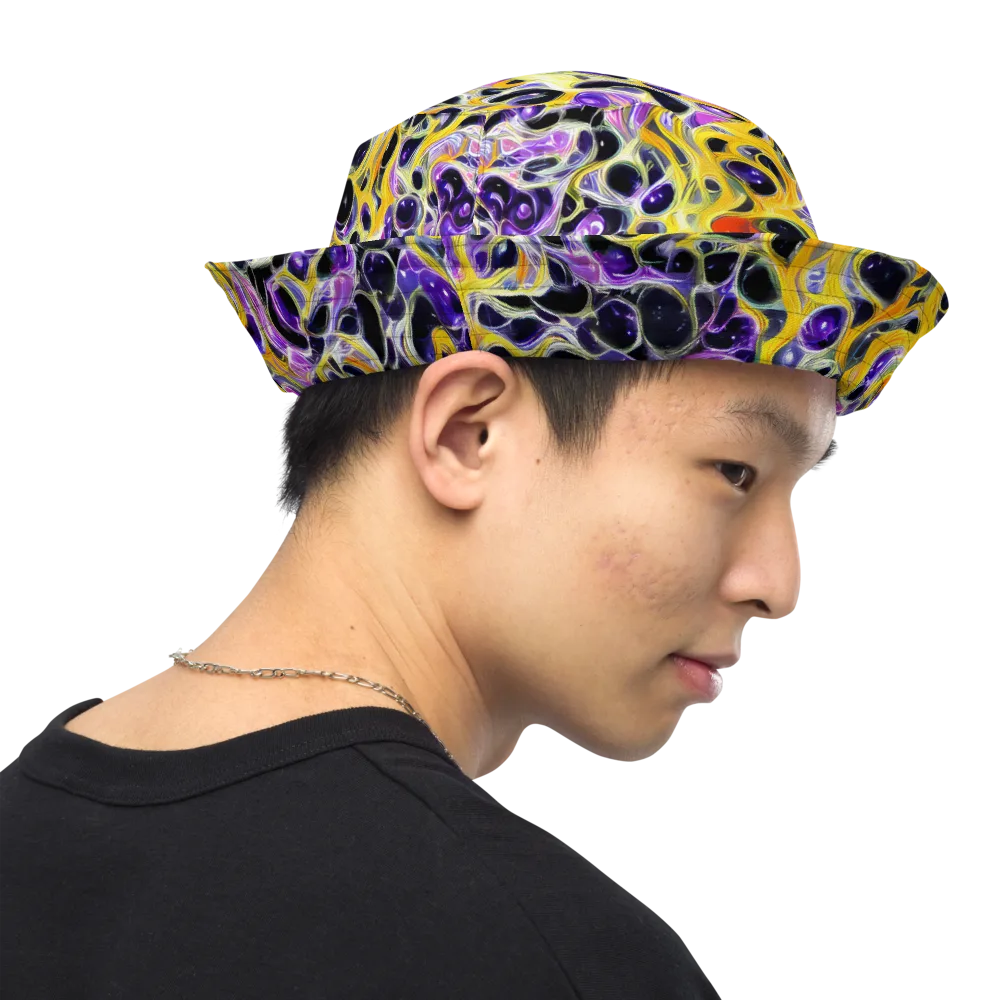 Solar Amethyst on Reversible Bucket Hat — Right Outside