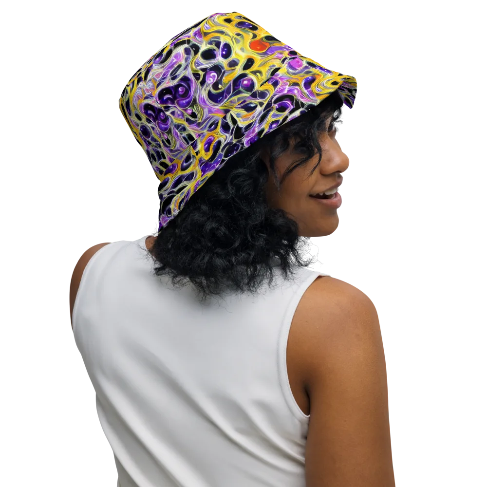 Solar Amethyst on Reversible Bucket Hat — Right Outside