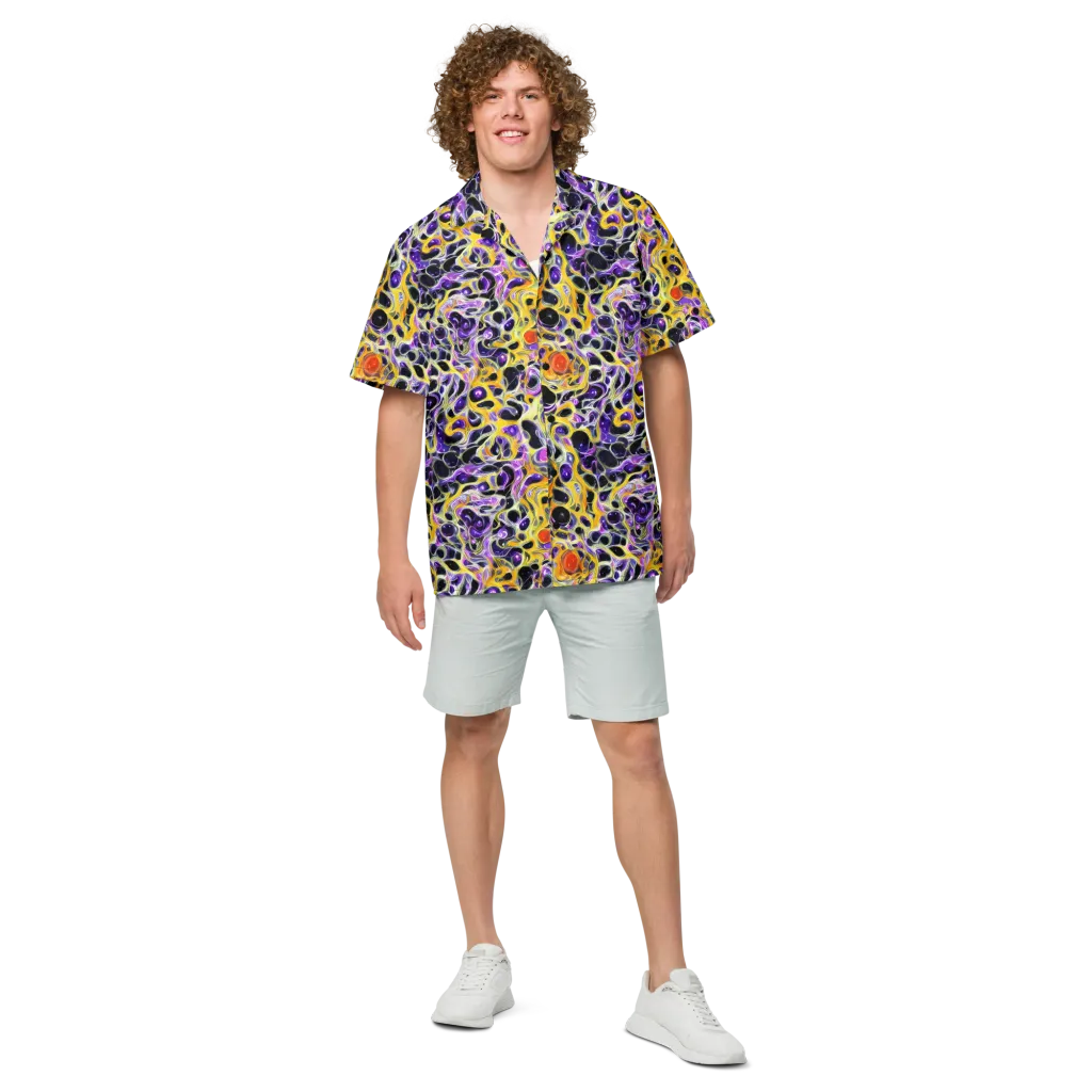 Solar Amethyst on Button Shirt — Front