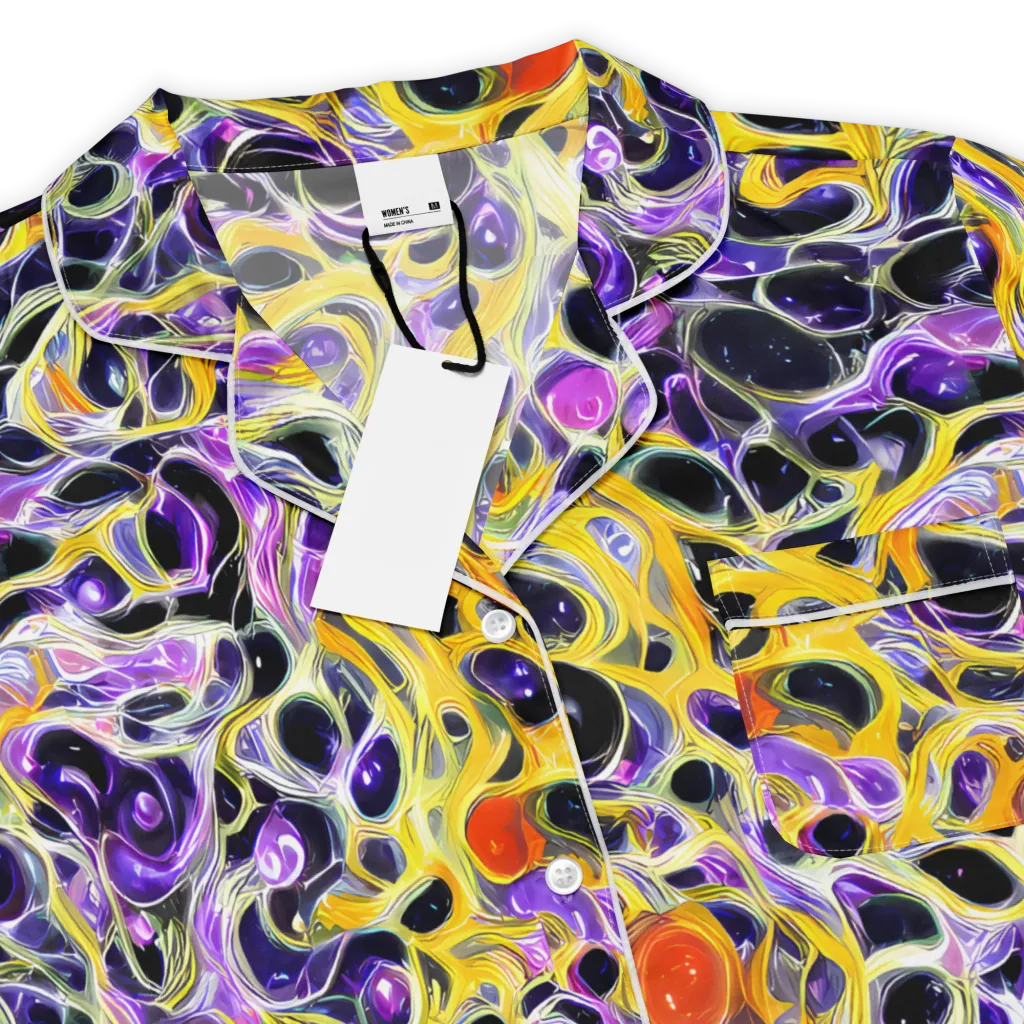 Solar Amethyst on Women's Short Sleeve Pajama Top — Product details