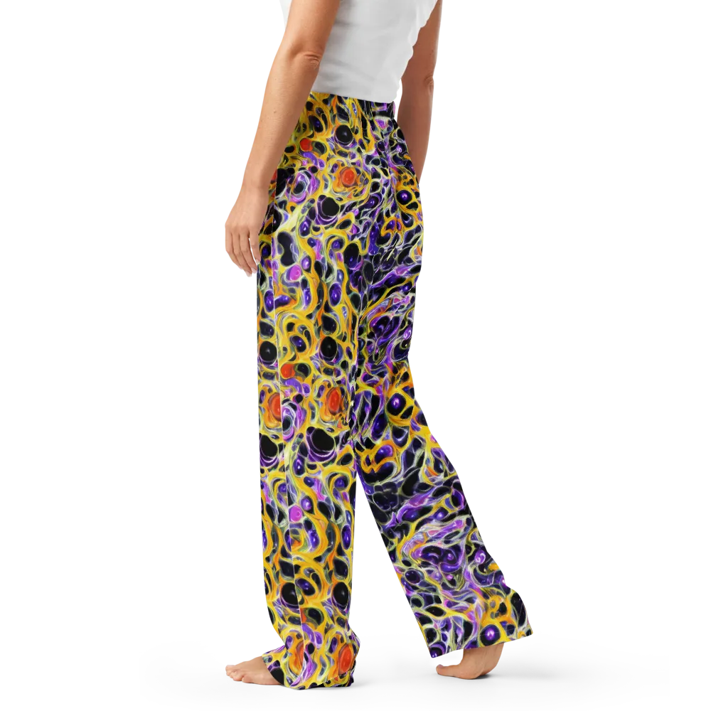 Solar Amethyst on Women's Pajama Pants — Left