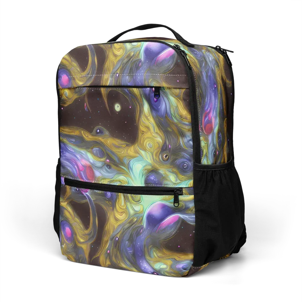 Indigo Infinity on Utility Backpack — Left Front