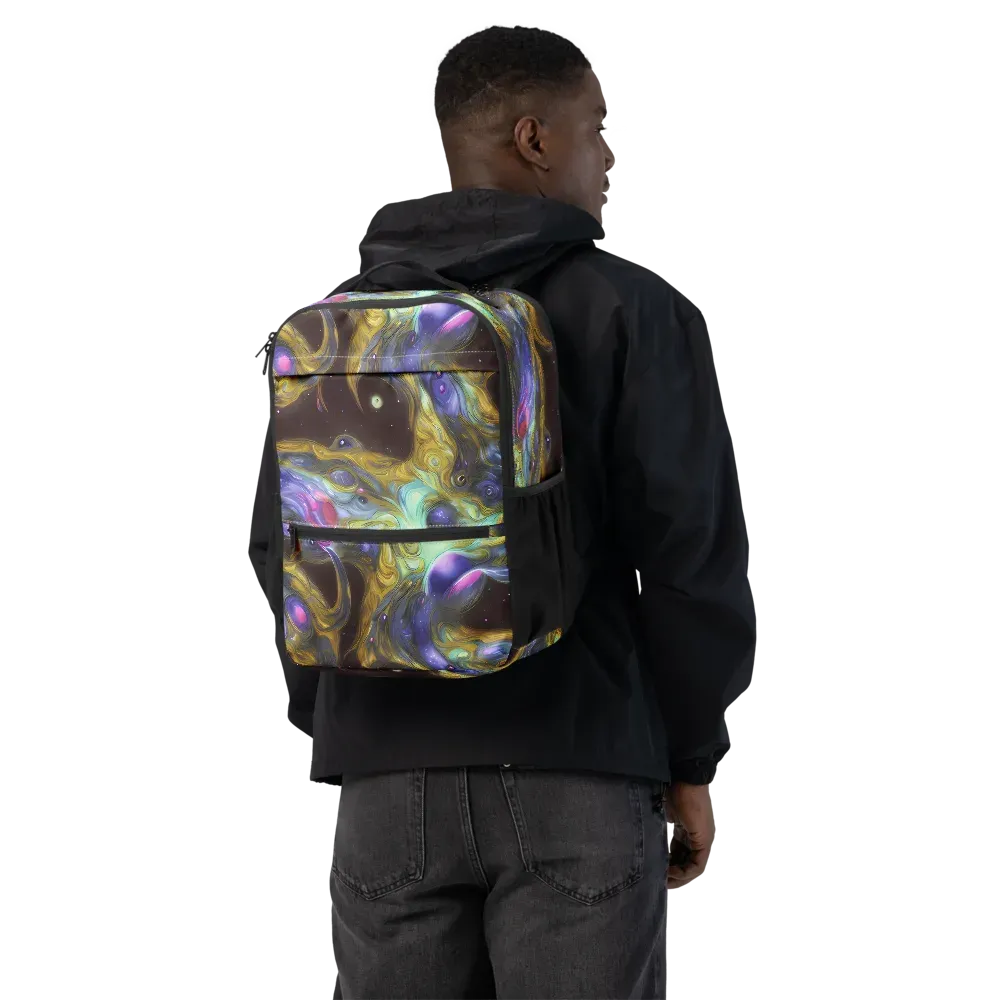 Indigo Infinity on Utility Backpack — Back