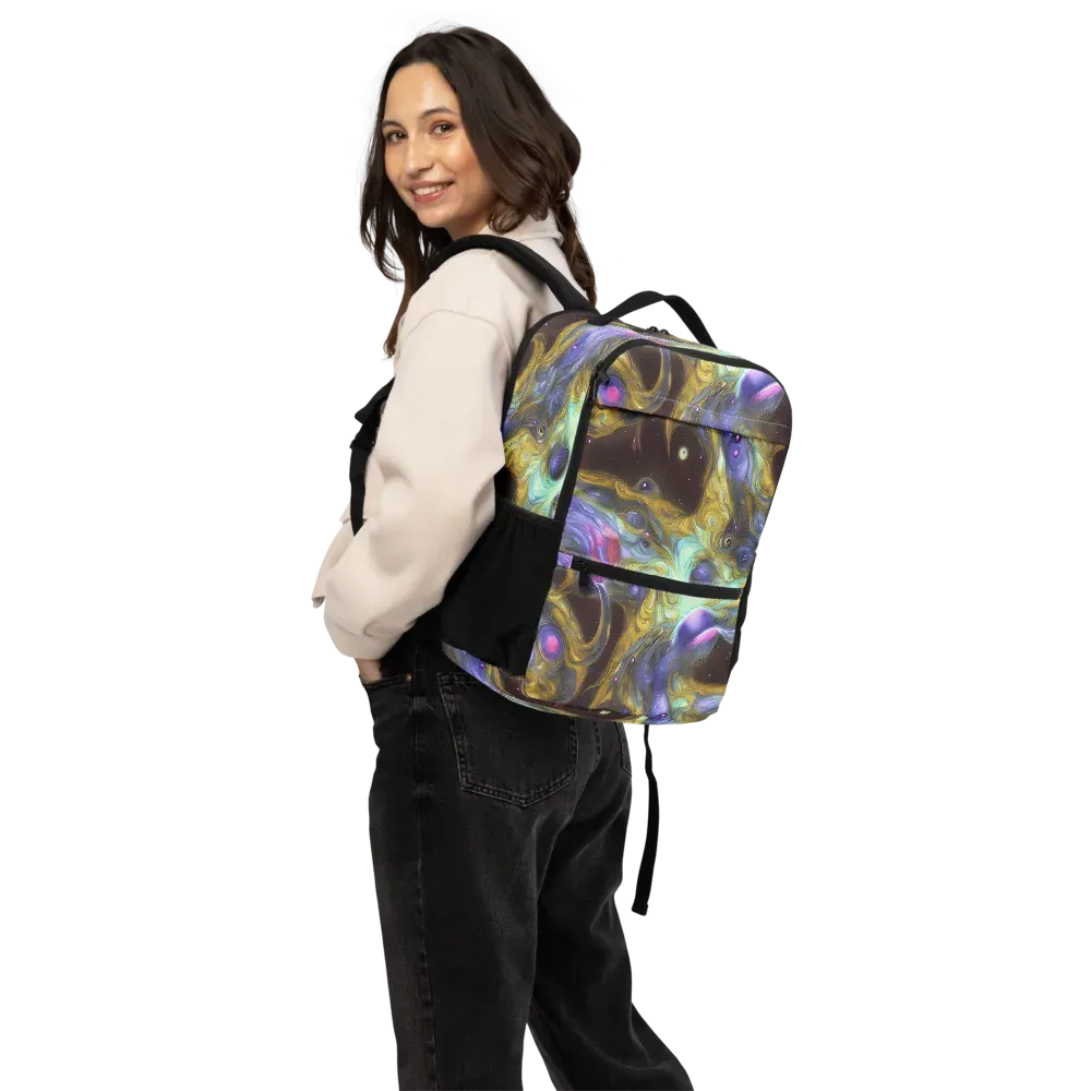 Indigo Infinity on Utility Backpack — Back