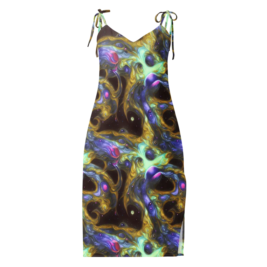 Indigo Infinity on Slip Dress — Front