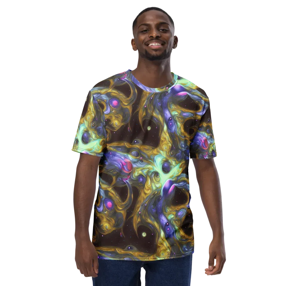 Indigo Infinity on Men's Crew Neck T-Shirt — Front