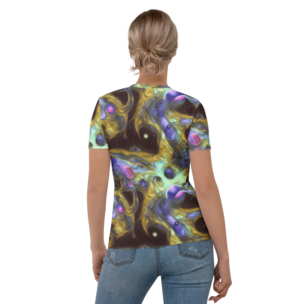 Indigo Infinity on Women's Crew Neck T-Shirt — Back