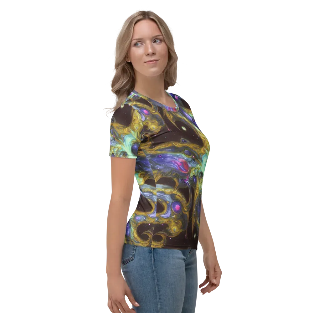 Indigo Infinity on Women's Crew Neck T-Shirt — Right