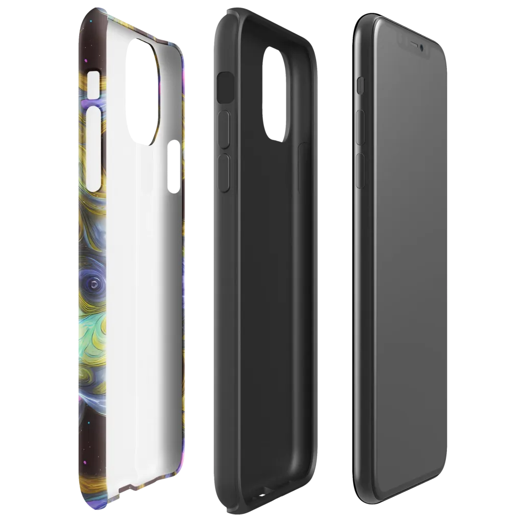 Indigo Infinity on Tough Case for iPhone® — Right