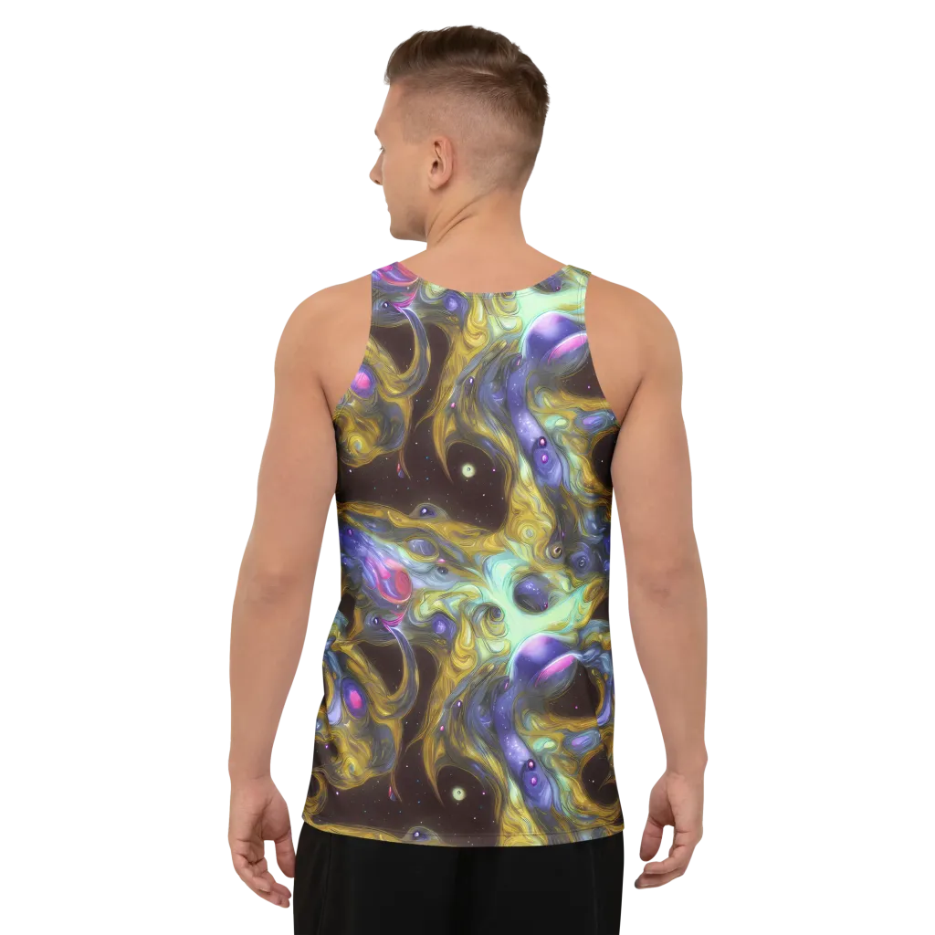 Indigo Infinity on Men's Tank Top — Back