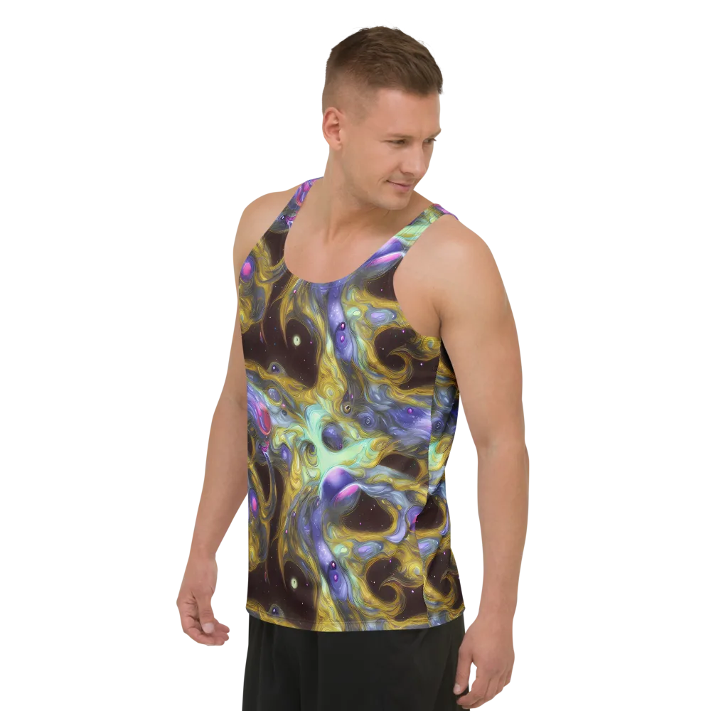 Indigo Infinity on Men's Tank Top — Left Front