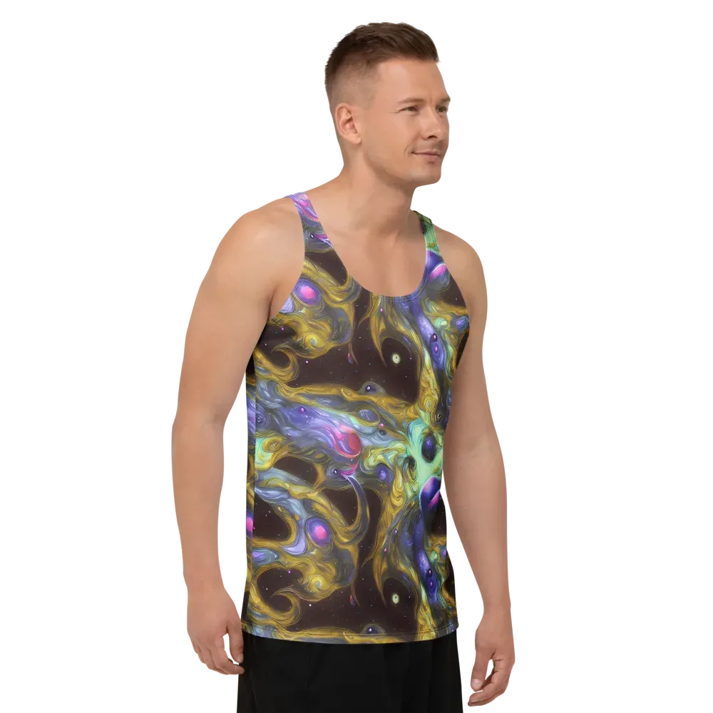 Indigo Infinity on Men's Tank Top — Right Front