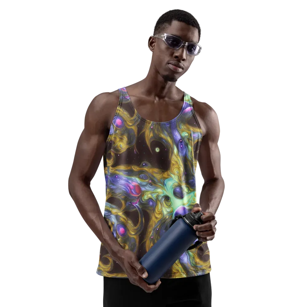 Indigo Infinity on Men's Tank Top — Front