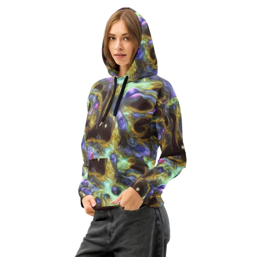Indigo Infinity on a Cotton Hoodie