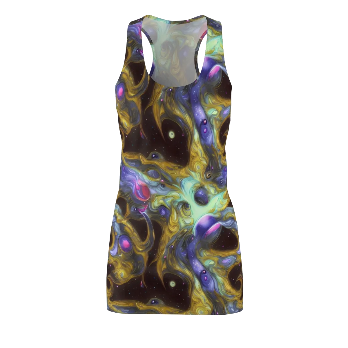 Indigo Infinity on Racerback Dress — Front