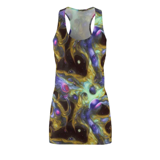 Indigo Infinity on a Racerback Dress