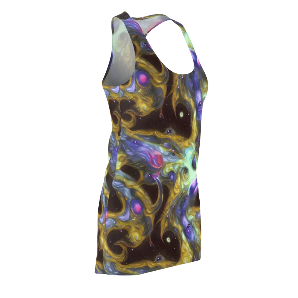Indigo Infinity on Racerback Dress — Front Side