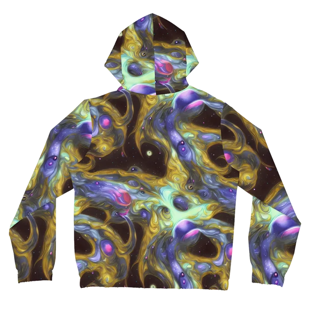 Indigo Infinity on Women's Full-Zip Hoodie — Back