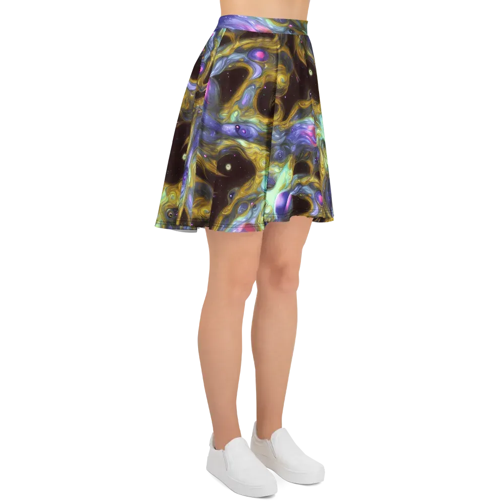 Indigo Infinity on Skater Skirt — Right