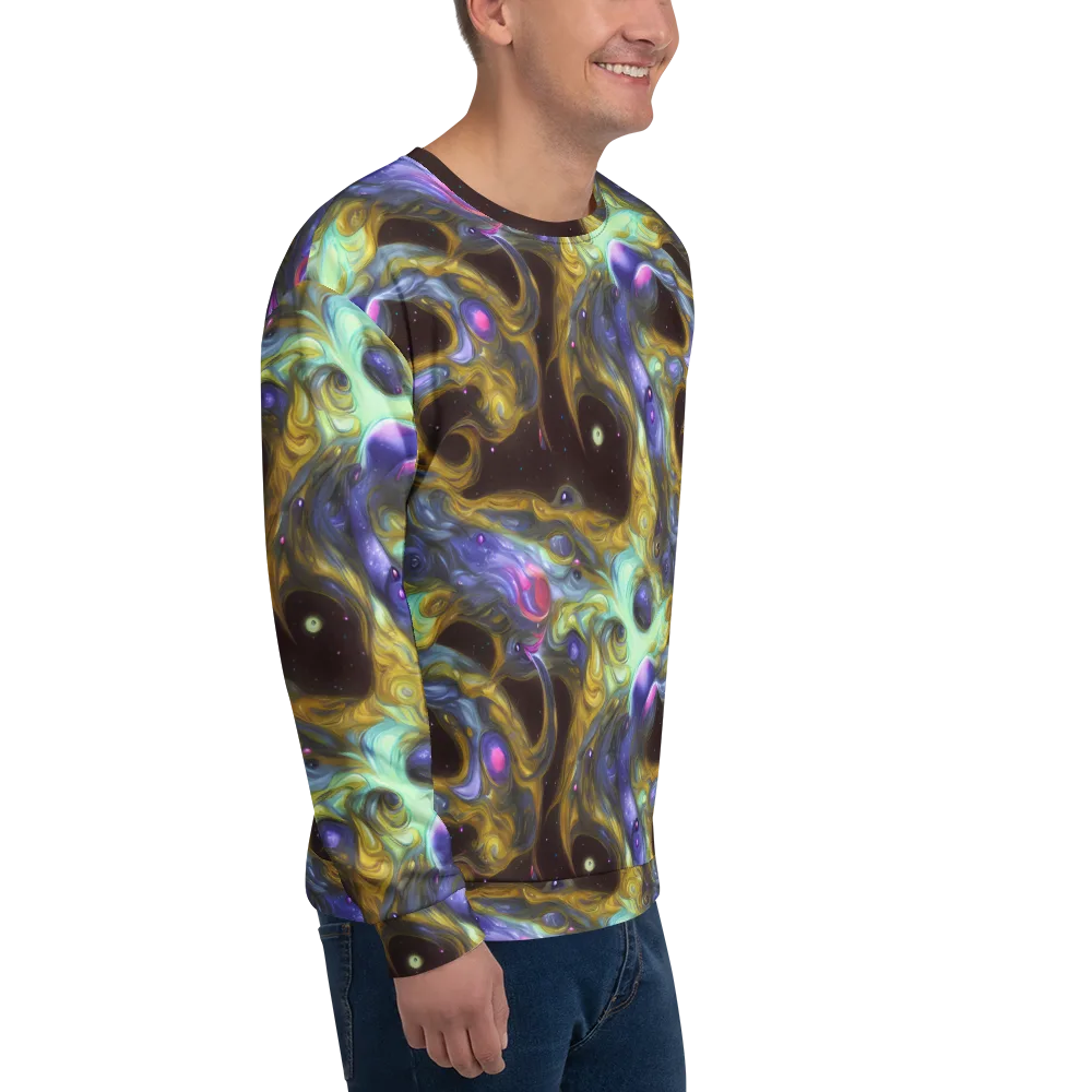 Indigo Infinity on Sweatshirt — Right Front