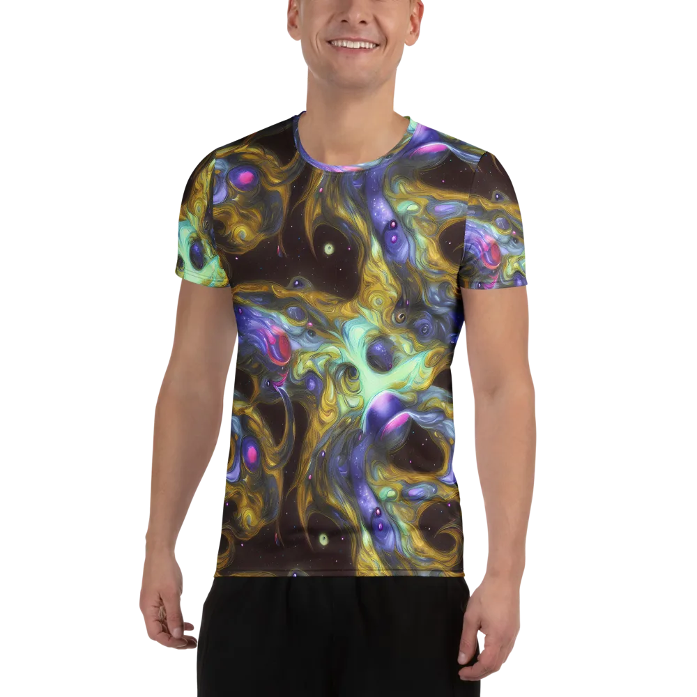 Indigo Infinity on Men's Athletic T-Shirt — Front