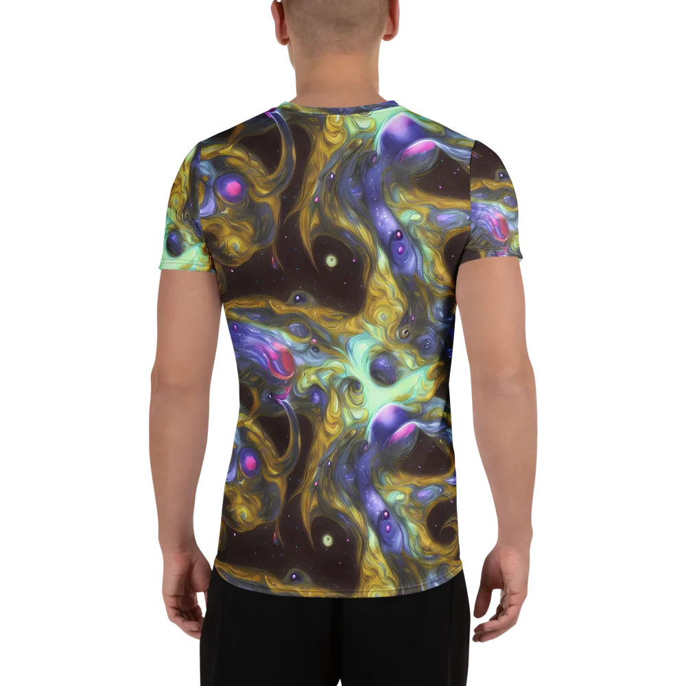 Indigo Infinity on Men's Athletic T-Shirt — Back