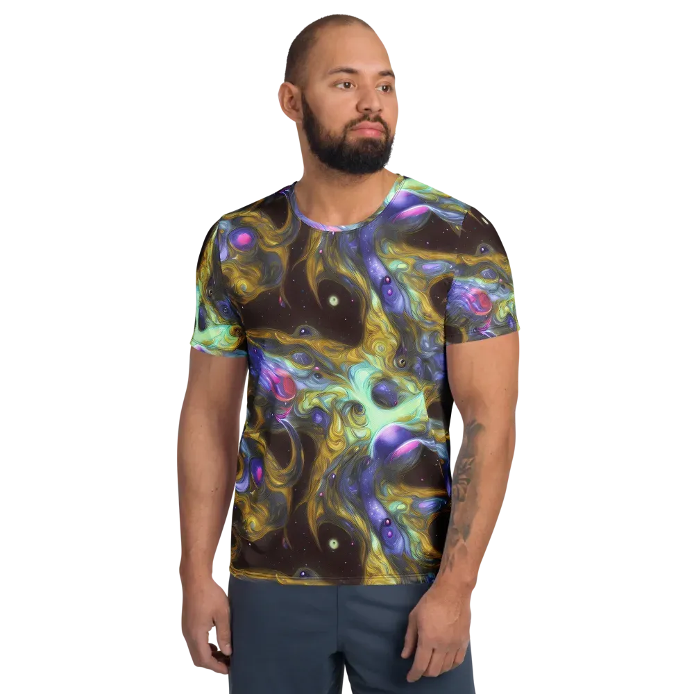 Indigo Infinity on Men's Athletic T-Shirt — Front