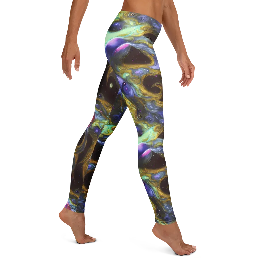Indigo Infinity on Leggings — Right