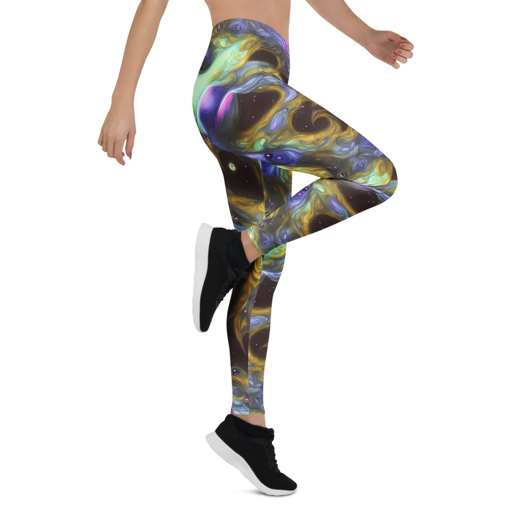 Indigo Infinity on Leggings — Right