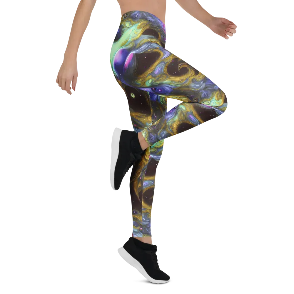 Indigo Infinity on Leggings — Right