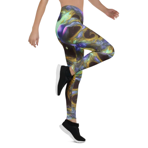 Indigo Infinity on a Leggings