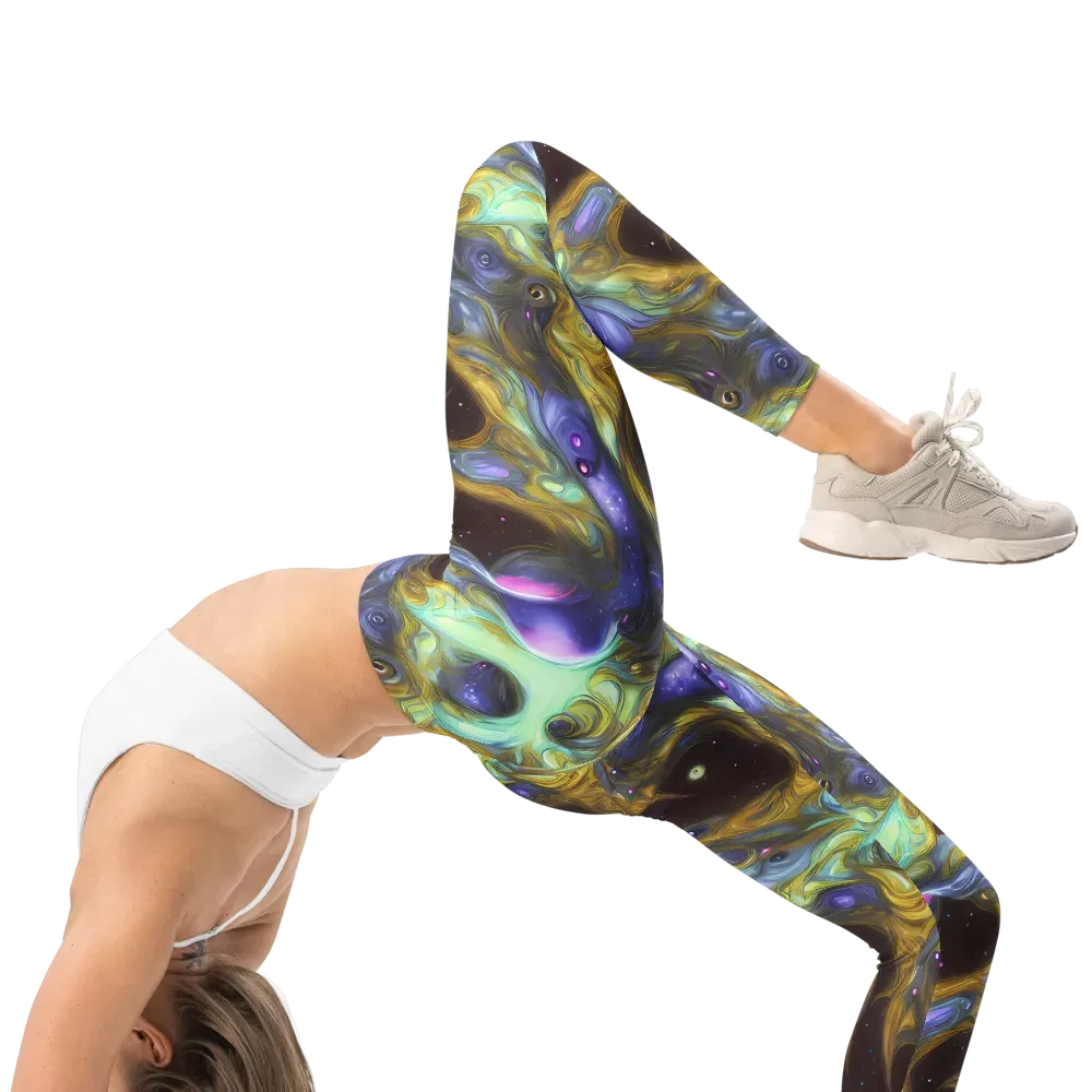 Indigo Infinity on Leggings — Right