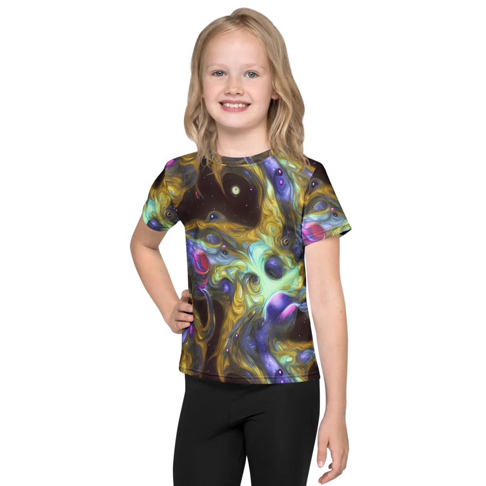 Indigo Infinity on Kids Crew Neck T-Shirt — Front