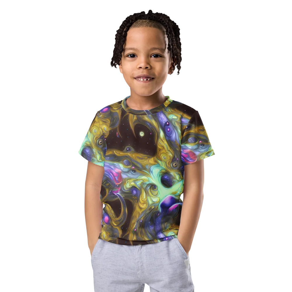 Indigo Infinity on Kids Crew Neck T-Shirt — Front