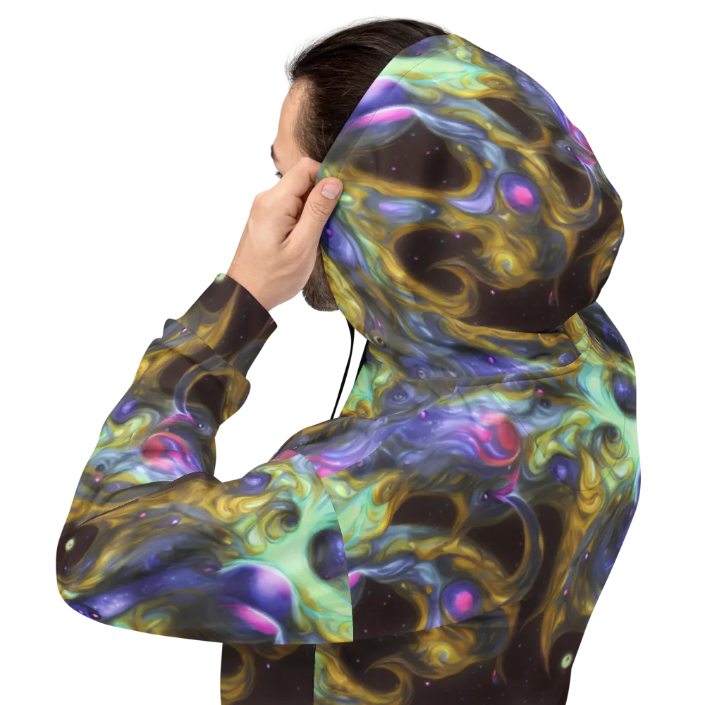 Indigo Infinity on Hoodie — Back