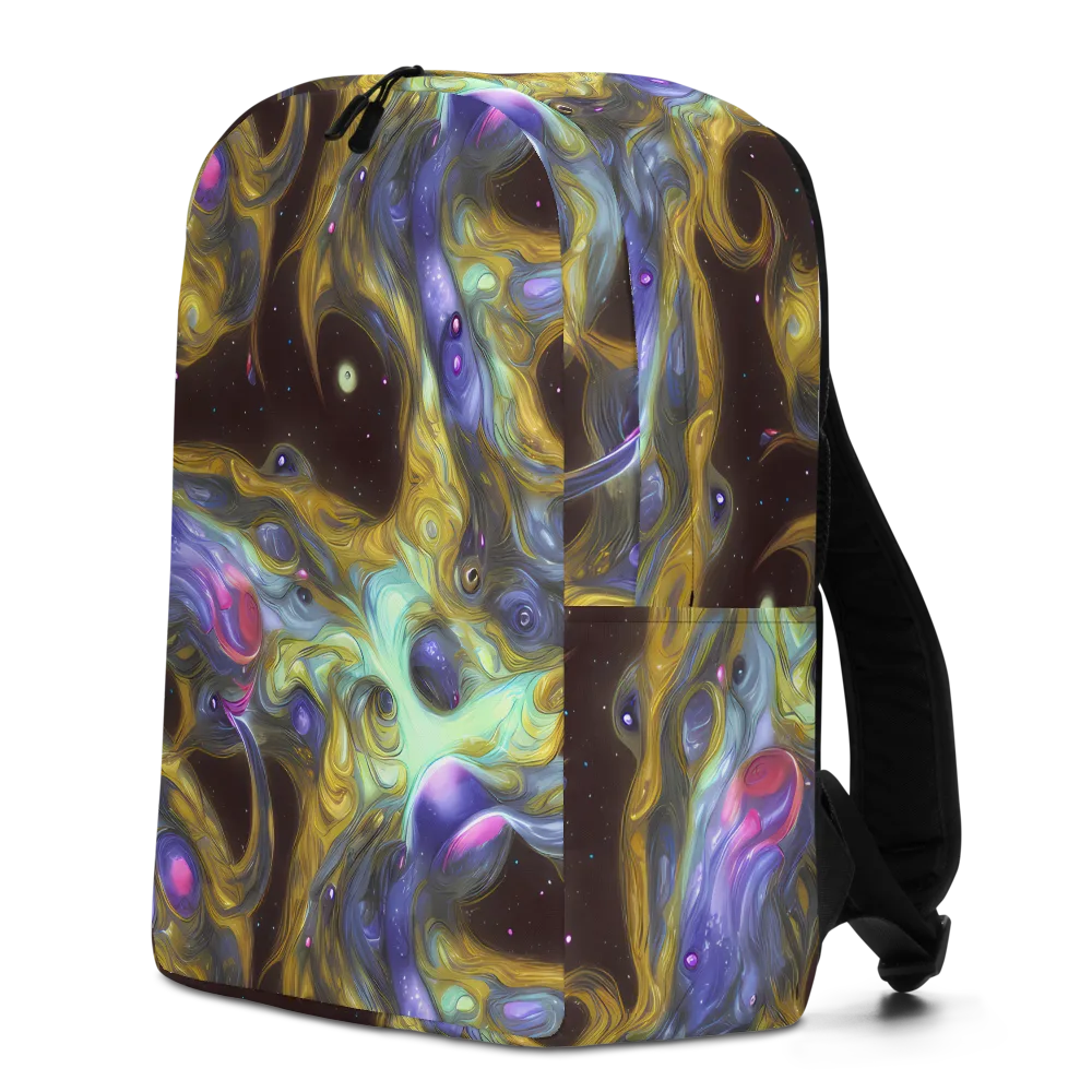 Indigo Infinity on Minimalist Backpack — Left