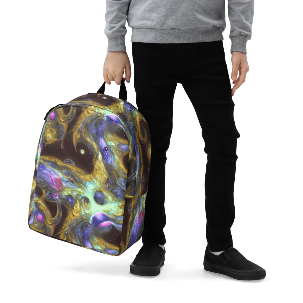 Indigo Infinity on Minimalist Backpack — Zoomed-in