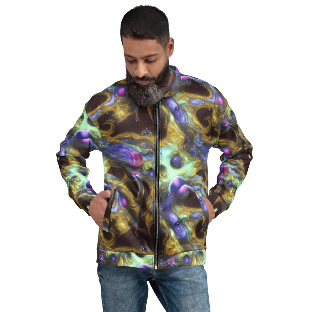 Indigo Infinity on Bomber Jacket — Front