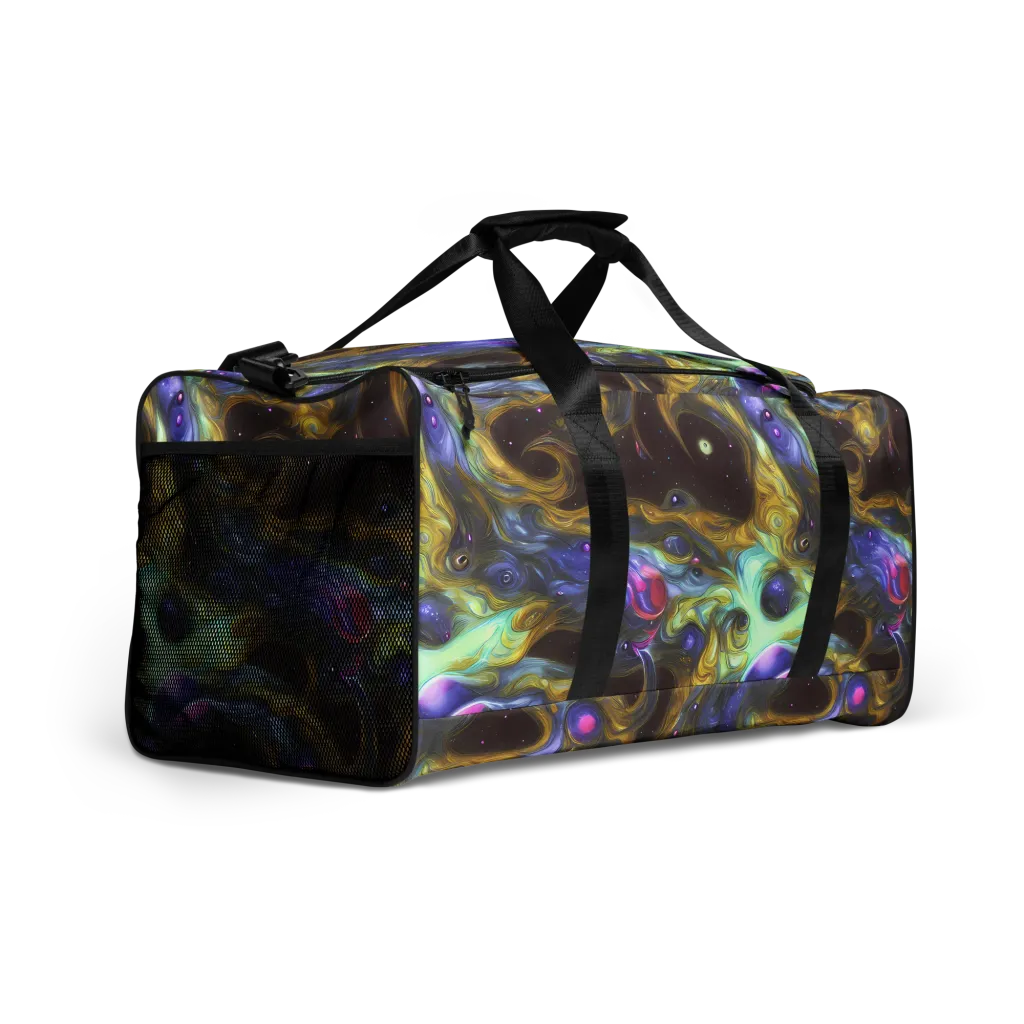 Indigo Infinity on Duffle Bag — Right Front