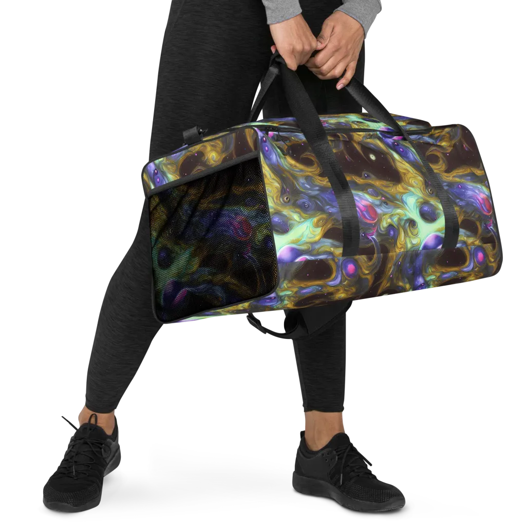 Indigo Infinity on Duffle Bag — Right Front