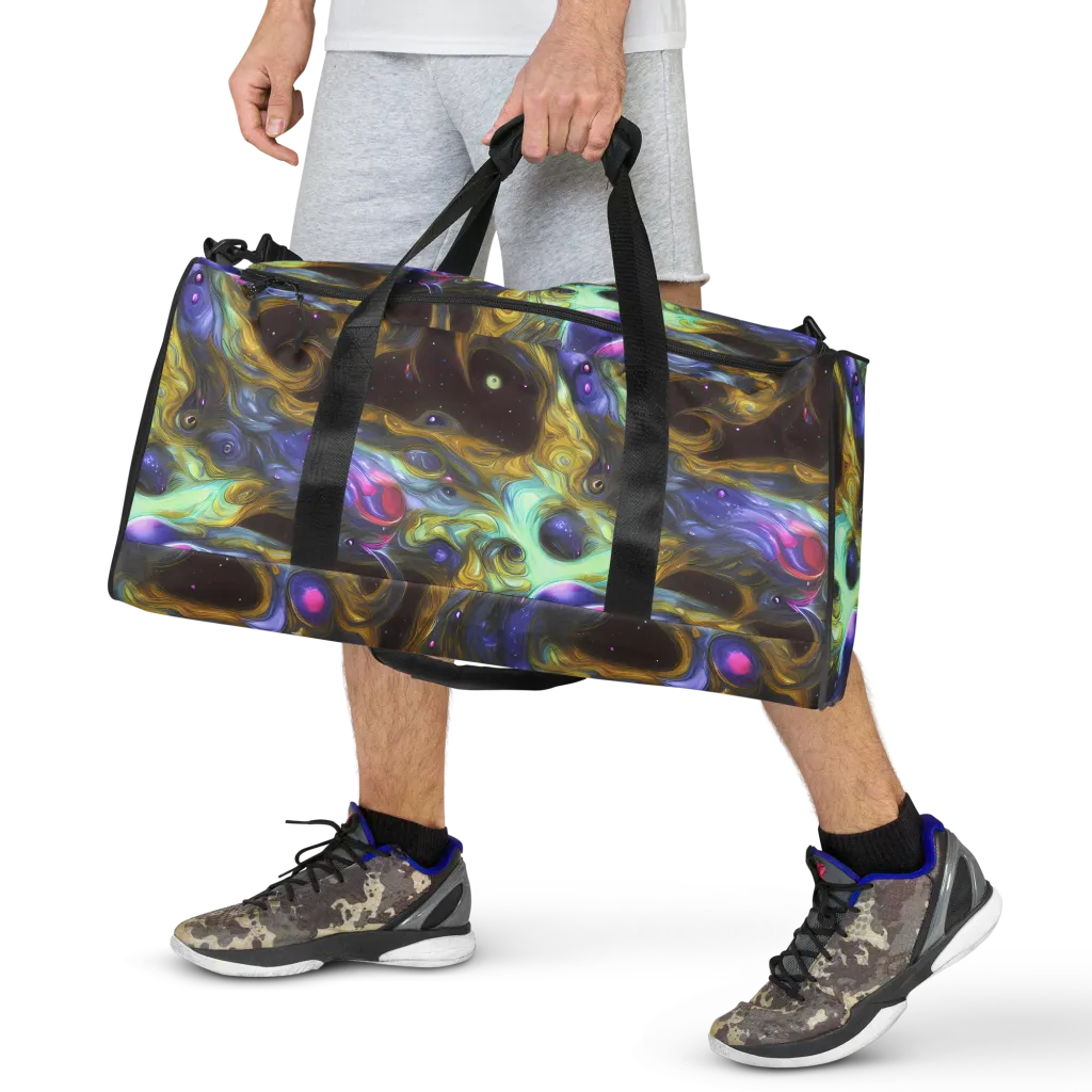 Indigo Infinity on Duffle Bag — Front