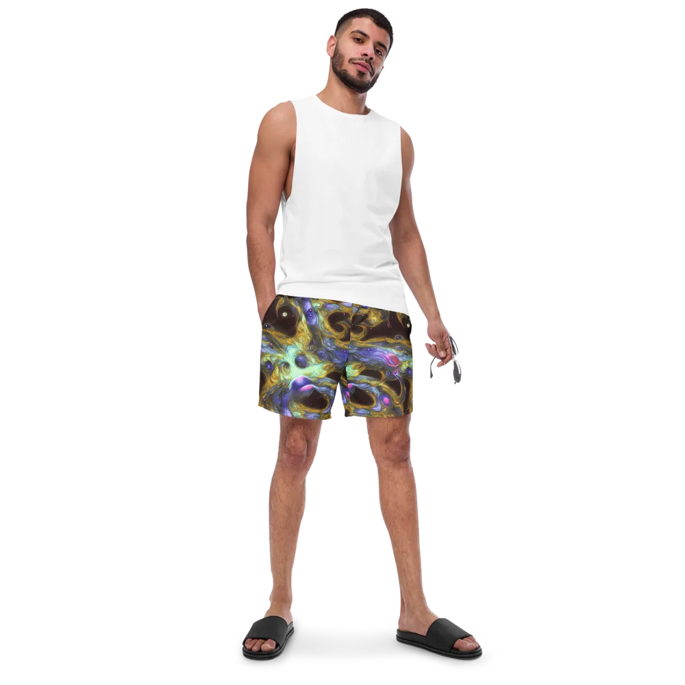 Indigo Infinity on Swim Trunks — Front
